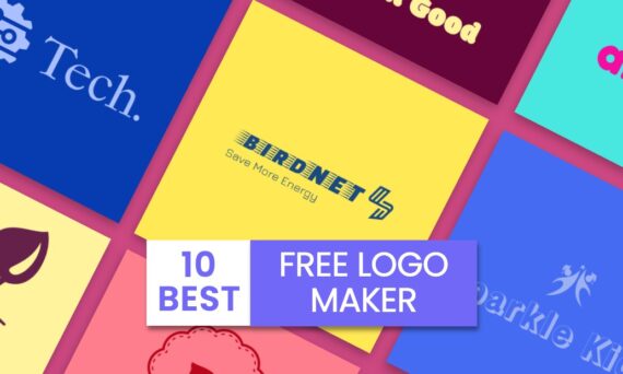 A colorful graphic design featuring the word "BIRDNET" prominently displayed, accompanied by phrases such as "Save More Energy," "FREE LOGO," and "BEST." The overall layout includes artistic shapes, a tech theme, and elements suggesting creativity and energy efficiency.