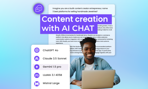 Comparison of AI Chat models like ChatGPT, Claude, and Gemini Pro, each optimized for different content creation needs.