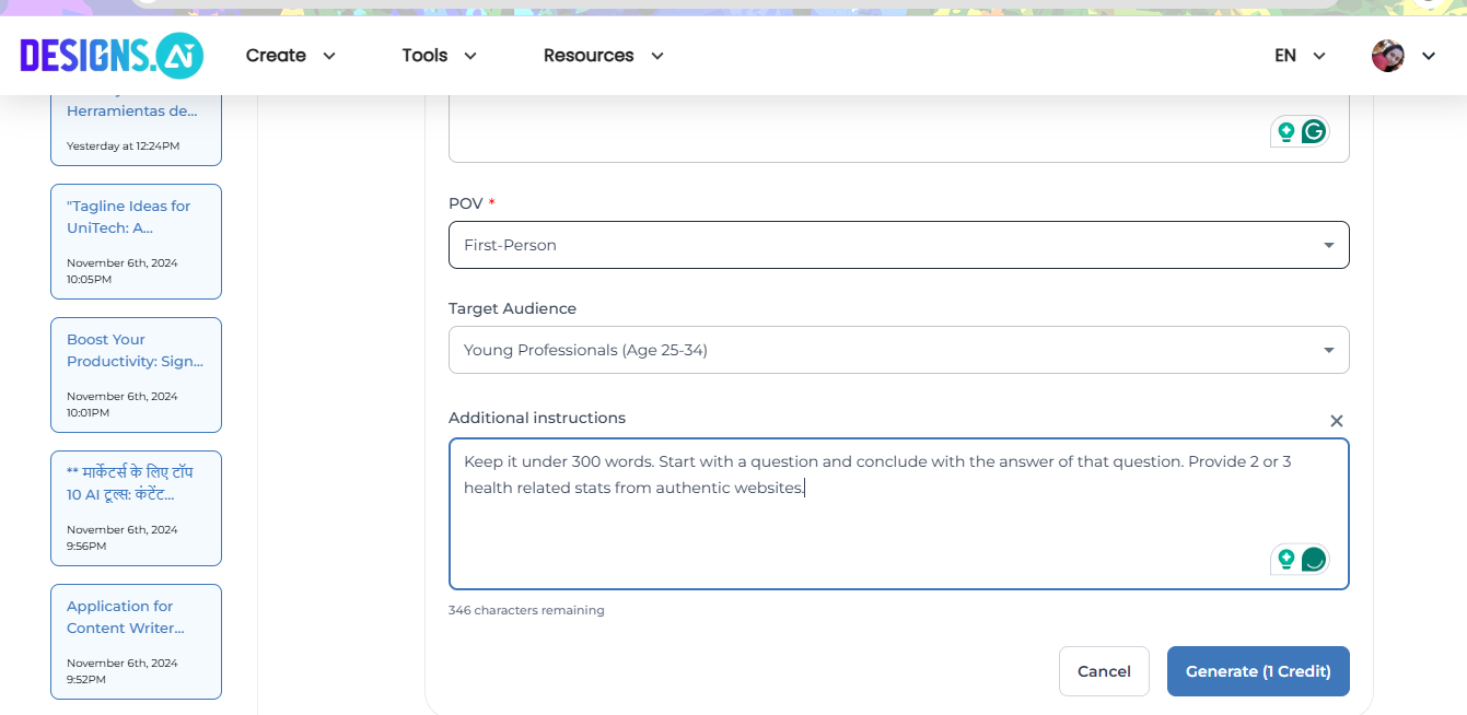 Fill in Details as per Your Brand Audience