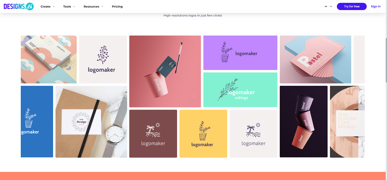 design AI free logo maker 