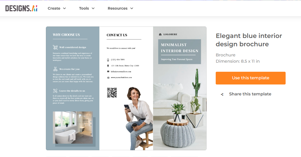 Interior design Brochure