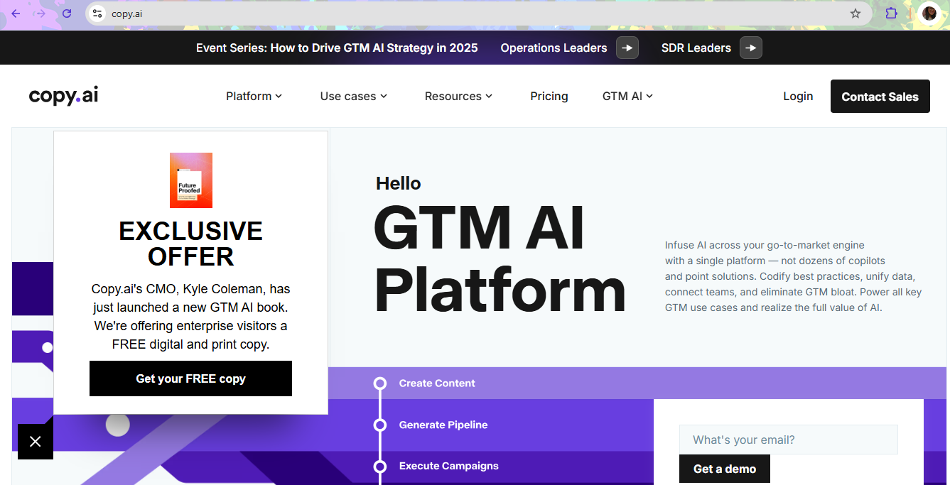 Copy AI for content writing